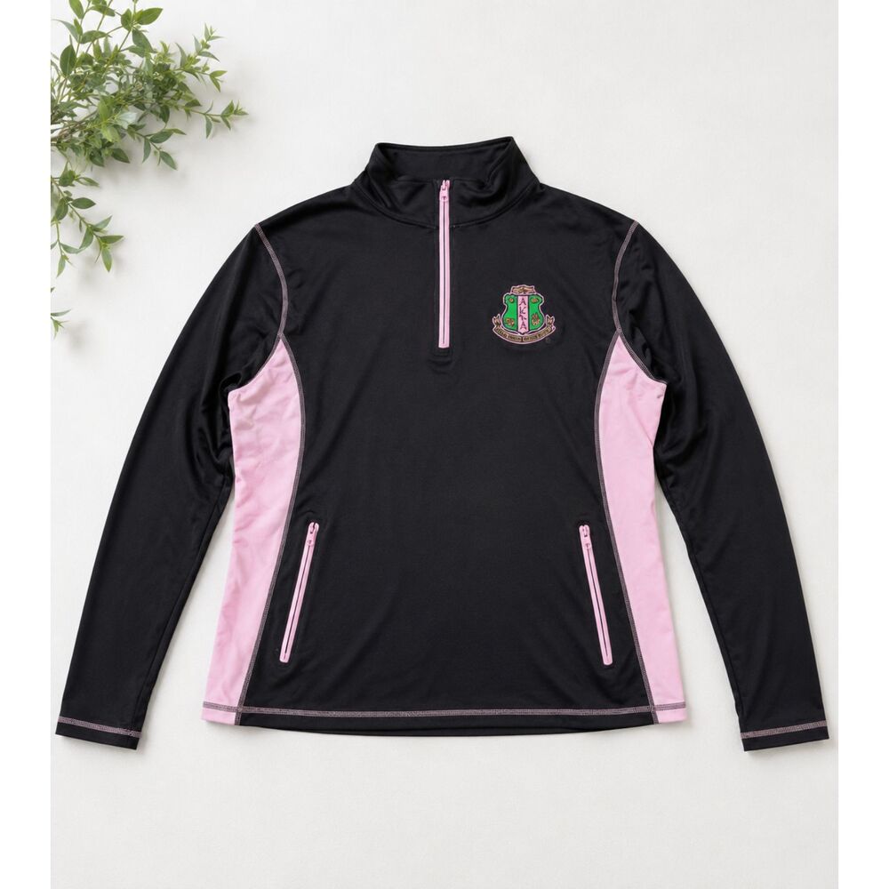Buffalo Dallas AKA Alpha Kappa Alpha Quarter Zip Pullover Jacket Women's XL